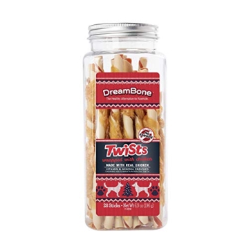 DreamBone Holiday Ham Flavored Chews for Dogs - Rawhide Free
