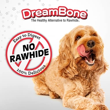 DreamBone Holiday Ham Flavored Chews for Dogs - Rawhide Free