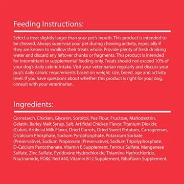 DreamBone Holiday Ham Flavored Chews for Dogs - Rawhide Free