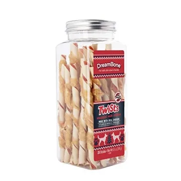 DreamBone Holiday Ham Flavored Chews for Dogs - Rawhide Free