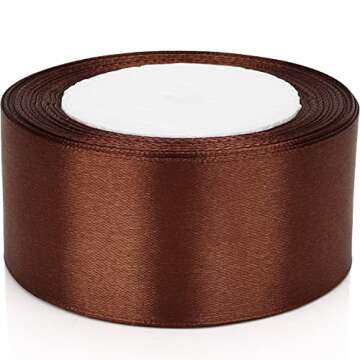 Nsilu 25 Yards Satin Ribbon for Weddings and Parties