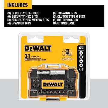 Versatile and Durable DEWALT 31PC Security Screwdriving Set for DIY Enthusiasts