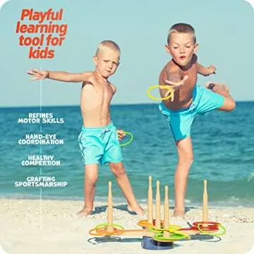 Ring Toss Game for Kids - 360° Spin Revolution