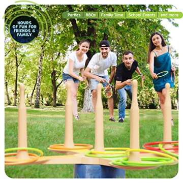 Ring Toss Game for Kids - 360° Spin Revolution