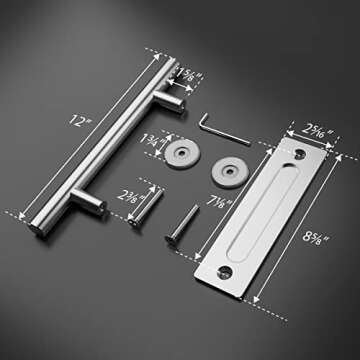 Heavy Duty Barn Door Handle Set for Stylish Spaces
