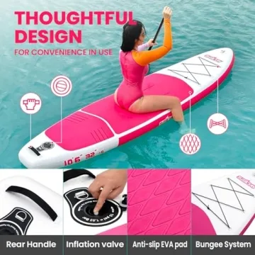 Inflatable SUSIEBAY Paddle Board for All Skill Levels