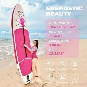 Inflatable SUSIEBAY Paddle Board for All Skill Levels
