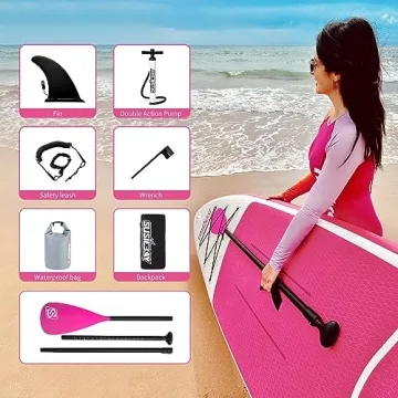 Inflatable SUSIEBAY Paddle Board for All Skill Levels