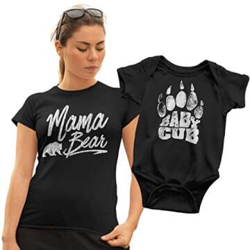 Matching Mom-Daughter Bear Shirts | Texas Tees