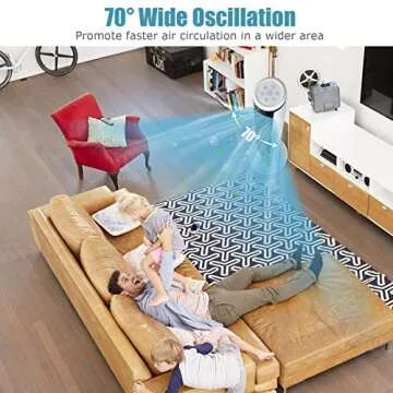 COSTWAY Portable Evaporative Air Cooler for Room, Quiet 41-inch Oscillating Air cooler with Remote, 3 Modes, 3 Speeds, LED Display, 9H Timer, Floor Standing Bladeless Cooler for Home Office Bedroom