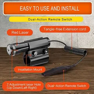 SZWRSKJ Bug Salt Green Laser Sight for Insect Salt Gun with 2 Set of The Batteries, Airsoft BB Pump Add-On Accessories