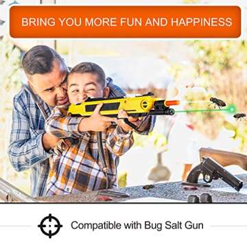 SZWRSKJ Bug Salt Green Laser Sight for Insect Salt Gun with 2 Set of The Batteries, Airsoft BB Pump Add-On Accessories