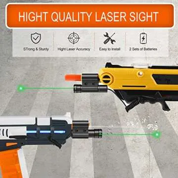 SZWRSKJ Bug Salt Green Laser Sight for Insect Salt Gun with 2 Set of The Batteries, Airsoft BB Pump Add-On Accessories