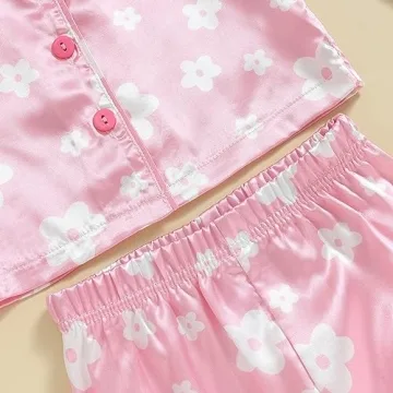 Kids Satin Pajama Sets Soft Stylish Sleepwear 2-3 Years