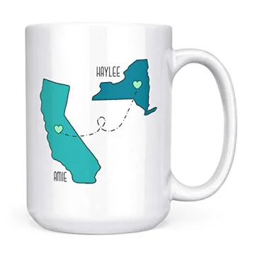Long Distance Friendship Mugs - I Miss You Gifts