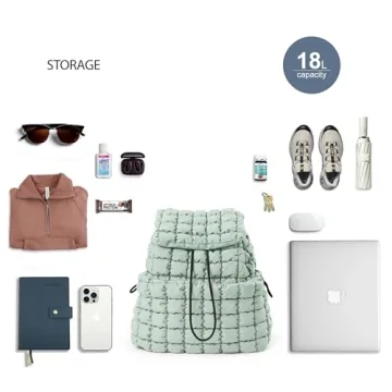 Stylish ODODOS Quilted Lightweight Backpack for Women