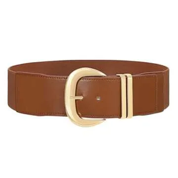 WHIPPY Women Wide Elastic Waist Belt – Stylish & Comfortable for Dresses