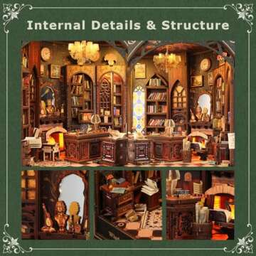 Charming DIY Book Nook Kit for Elegant Home Decor