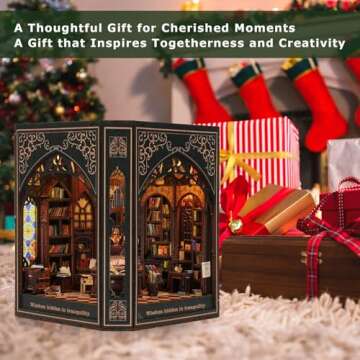 Charming DIY Book Nook Kit for Elegant Home Decor