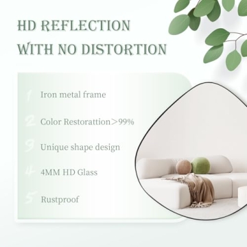 Stylish BIKARSOUL Irregular Wall Mirror for Home Decor