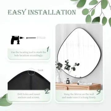 Stylish BIKARSOUL Irregular Wall Mirror for Home Decor