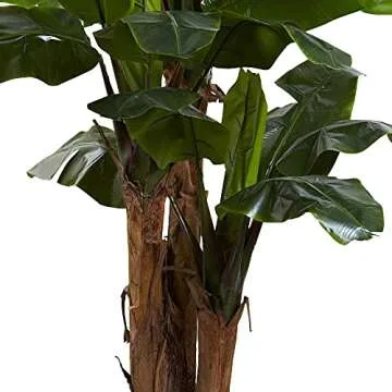 Nearly Natural 7ft. Giant Triple Stalk Banana Tree UV Resistant (Indoor/Outdoor)