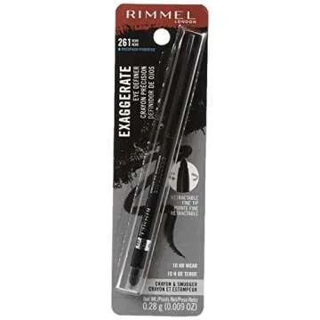 Rimmel London Exaggerate Waterproof Eye Definer Eyeliner - The Ultimate Choice for Bold, Long-Lastin...