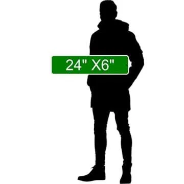 Custom Metal Signs Outdoor - Customized 6x24 Inch Rust-Free Aluminum Composite Street Sign for House, Store, Office, Outside, Bedroom, Garage, Man Cave - Made in USA