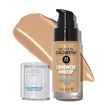 Revlon Liquid Foundation, ColorStay Face Makeup for Normal & Dry Skin, SPF 20, Longwear Medium-Full ...