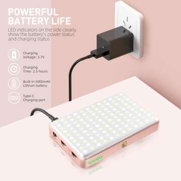 Meixitoy 120 LED Phone Light for Stunning Selfies and Vlogs