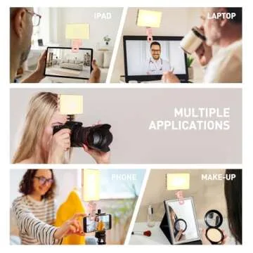 Meixitoy 120 LED Phone Light with Rechargeable Battery for iPhone