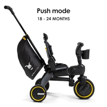 Doona Liki Trike Midnight Edition - 5-in-1 Compact Adventure