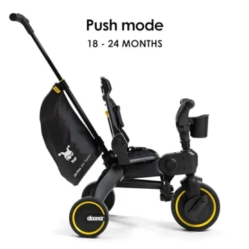Doona Liki Trike Midnight Edition - 5-in-1 Compact Adventure