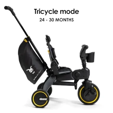 Doona Liki Trike Midnight Edition - 5-in-1 Compact Adventure
