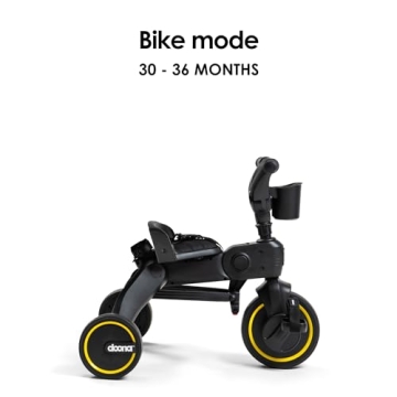 Doona Liki Trike Midnight Edition - 5-in-1 Compact Adventure