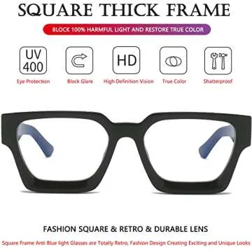 AIEYEZO Fashionable Blue Light Blocking Glasses for All