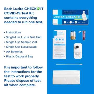 Lucira CHECK-IT COVID-19 Test Kit, 1 Pack, 1 Test Total, The Only FDA Authorized Molecular Test, Res...
