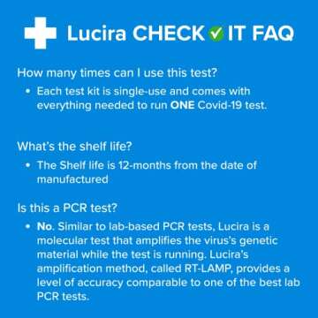 Lucira CHECK-IT COVID-19 Test Kit, 1 Pack, 1 Test Total, The Only FDA Authorized Molecular Test, Results at Home in 30 Minutes or less, 98% Accurate