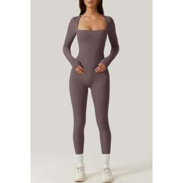 Comfortable Stylish QINSEN Woman's Bodysuit Jumpsuit