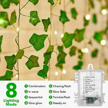 Versatile String Lights with Vines for Home Decor and Events
