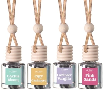 CE Craft Floral Car Air Freshener Diffuser 4 Pack