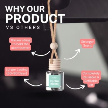 CE Craft Floral Car Air Freshener Diffuser 4 Pack