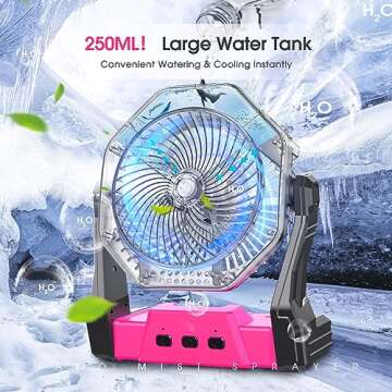 Ausic 250ml Portable Misting Fan - The Ultimate Summer Companion