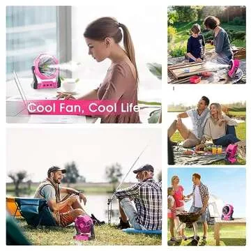 Ausic Portable Misting Fan for Outdoor Cooling