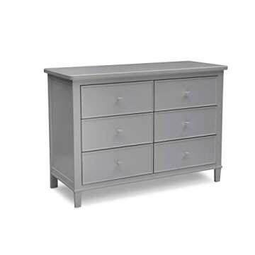 Delta Children Haven 6 Drawer Dresser, Grey