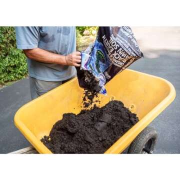 Coast of Maine Monhegan Blend (1 cu ft) Organic and Natural Black Earth Lawn Soil for Seeding Projects - Topdressing and Reconditioning Lawns