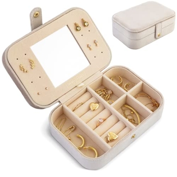 Benevolence LA Plush Velvet Travel Jewelry Storage Box