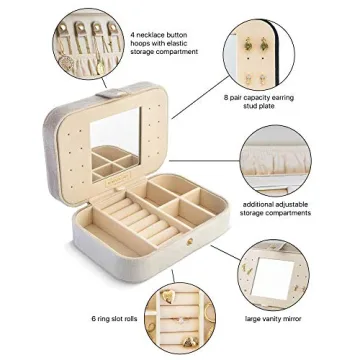 Benevolence LA Plush Velvet Travel Jewelry Storage Box