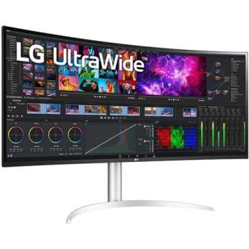 LG UltraWide 40WP95C-W 39.7" 5K2K Curved FreeSync Monitor + Bundle Kit