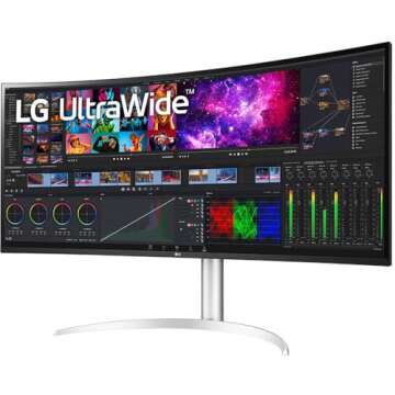 LG UltraWide 40WP95C-W Curved 5K2K HDR Monitor with Bundle